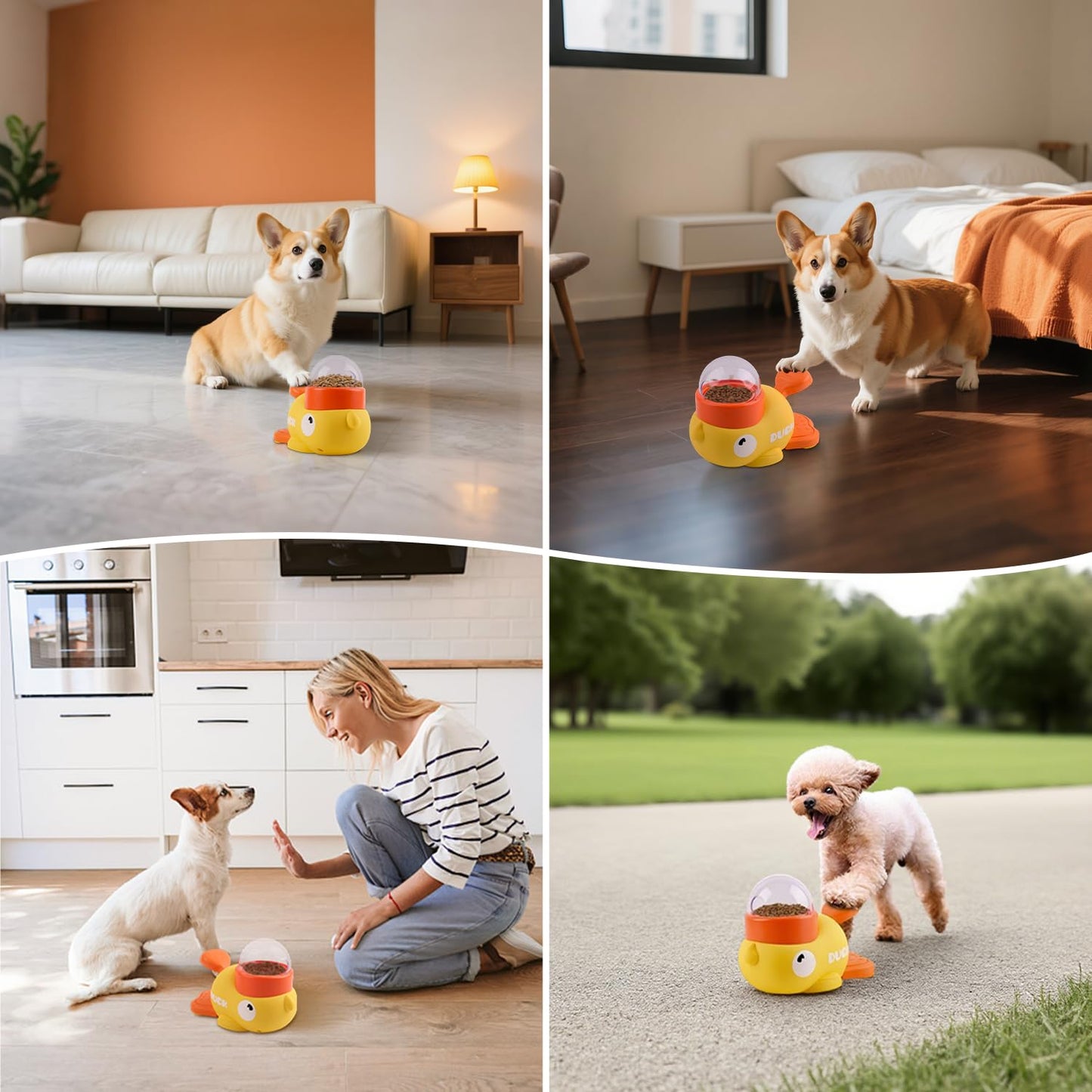 Juguete Interactivo con Forma de Pato para Mascotas