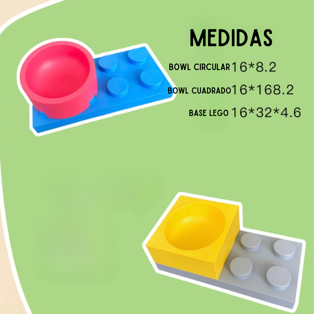LEGO BOWL - TAZÓN & BASE LEGO