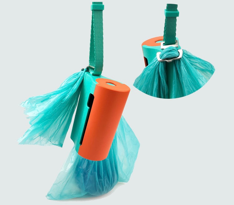 Dispensador de bolsas con luz LED- Poop bag dispenser with flashlight