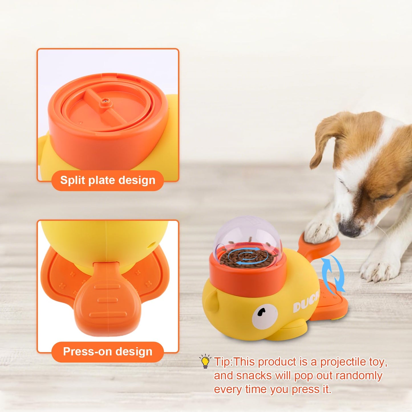 Juguete Interactivo con Forma de Pato para Mascotas