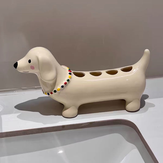 Soporte de Cerámica para Cepillos Dentales
