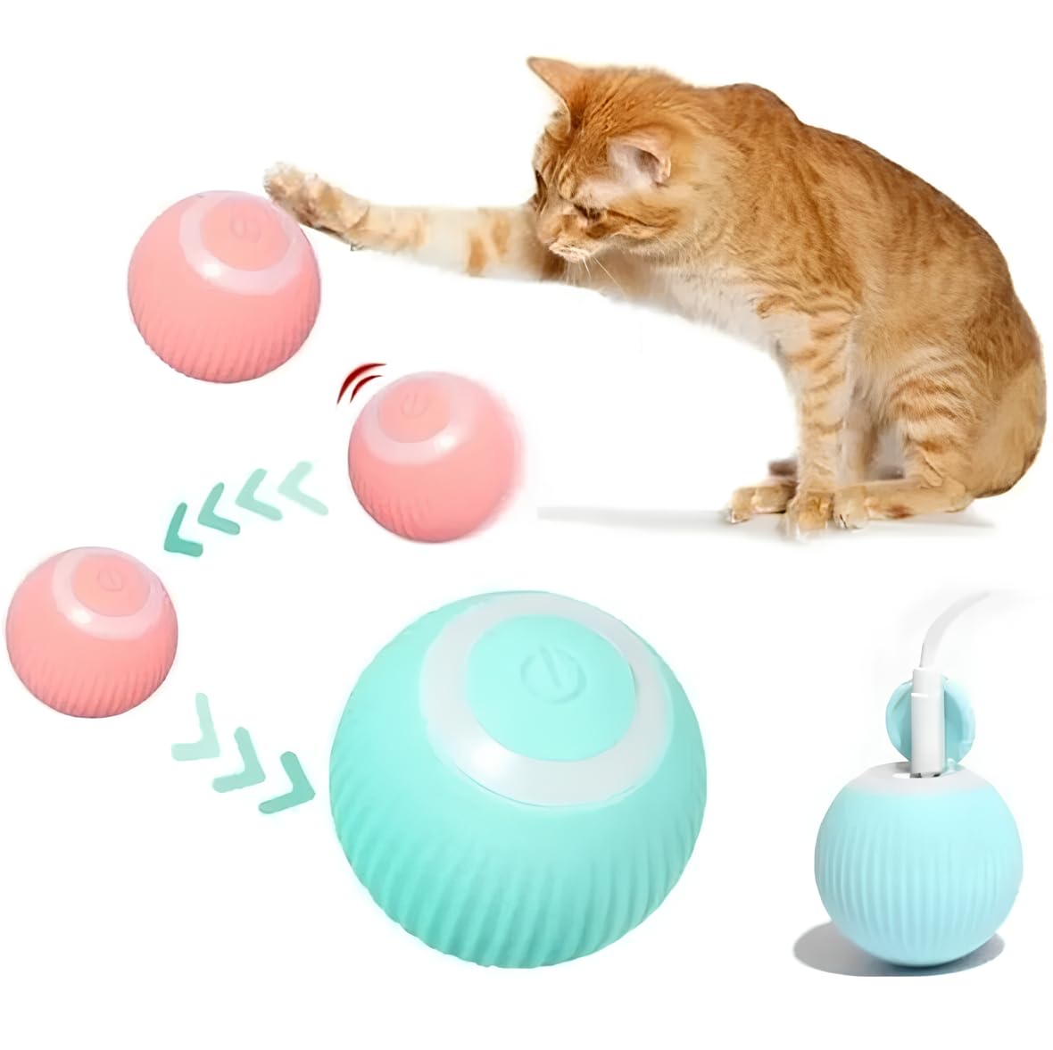 Bola Interactiva para Gatos – Gravitational Rolling Ball