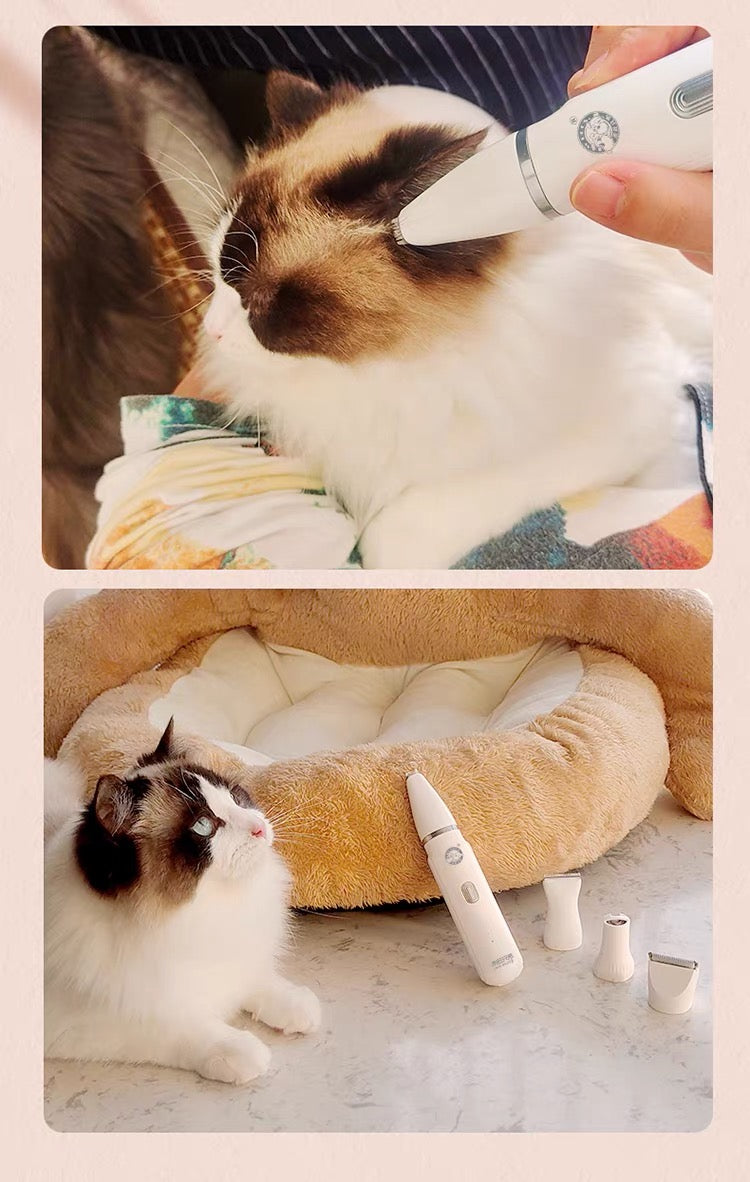 Rasuradora y Limadora para Mascota con 4 Cabezales
