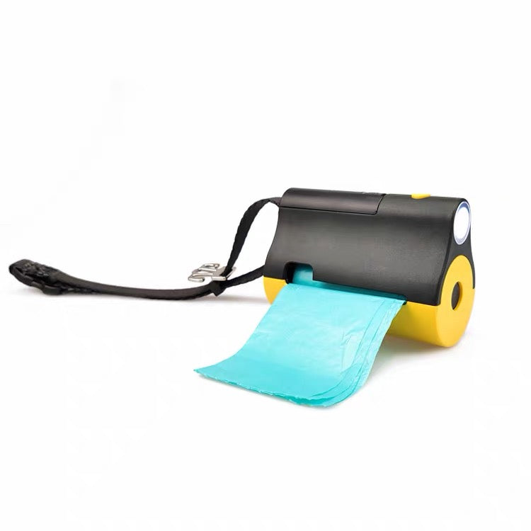 Dispensador de bolsas con luz LED- Poop bag dispenser with flashlight