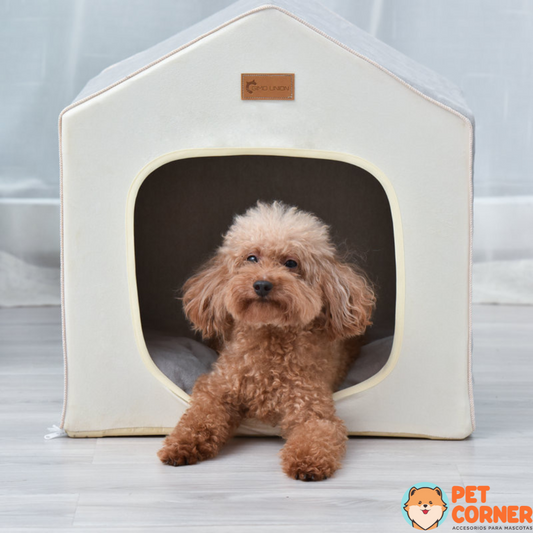Cama Tipo Casa para Mascotas