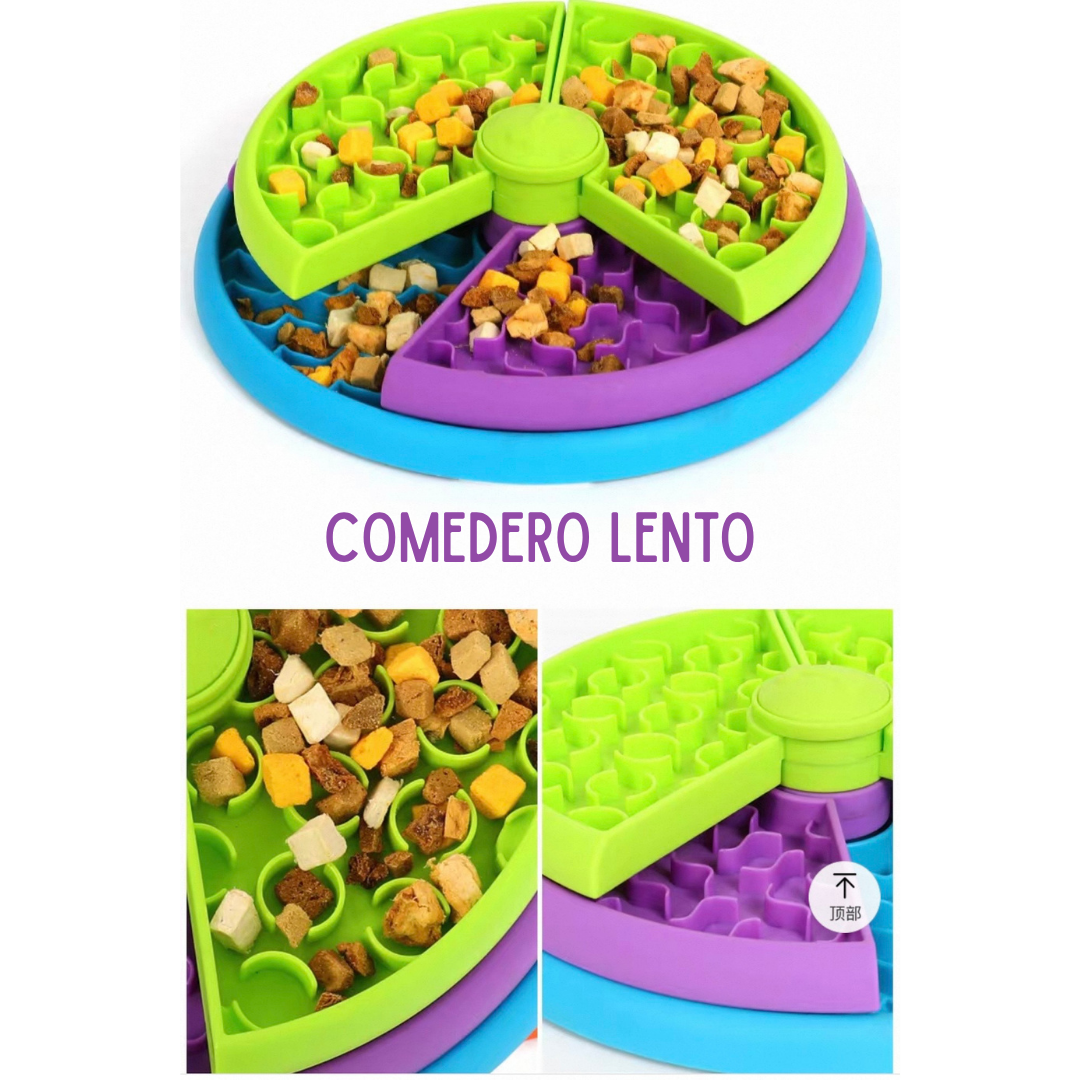 Comedero Lento Antiansiedad- Pet puzzle
