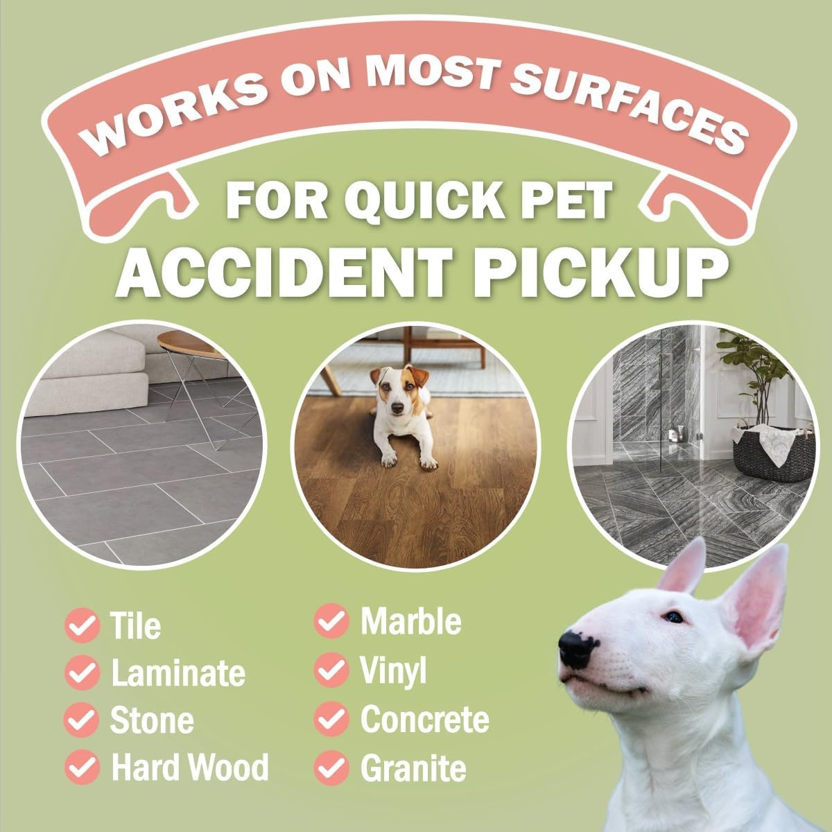 Polvo Absorbente para Limpieza de Accidentes de Mascotas 12 oz