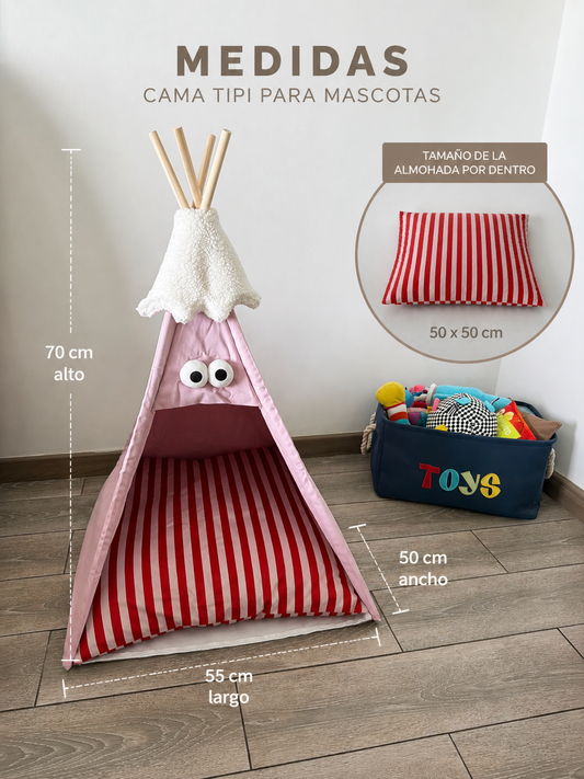Cama Teepee Open-Style Pet Tent