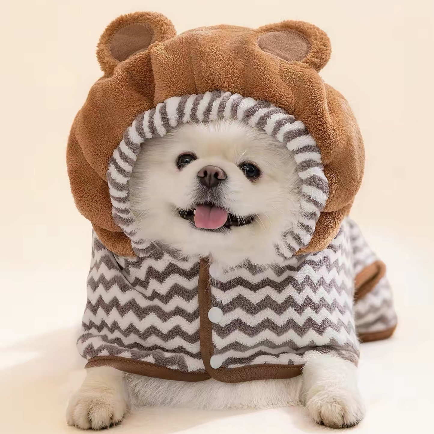 Bata Paño para Mascotas - Hooded Bathrobe