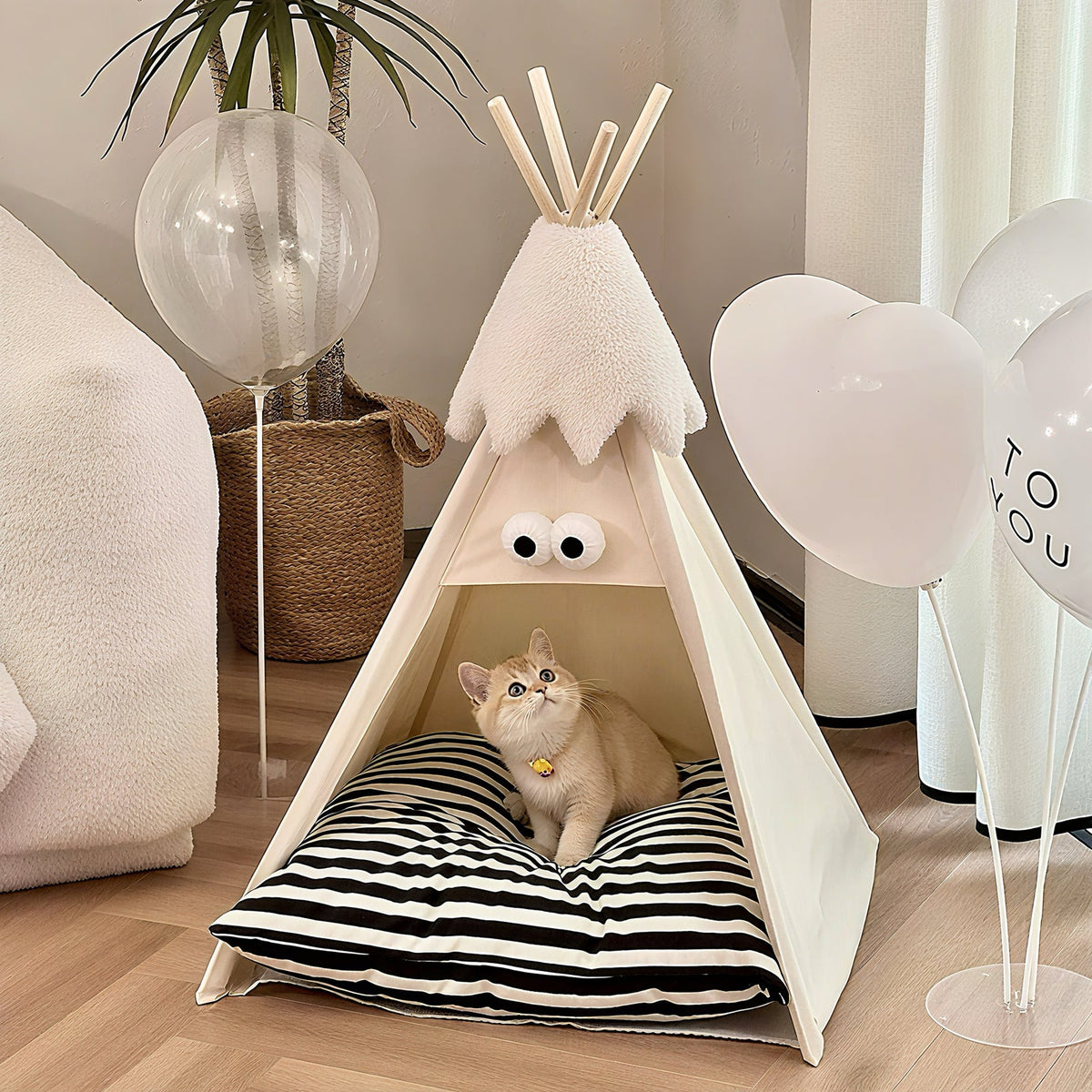 Cama Teepee Open-Style Pet Tent