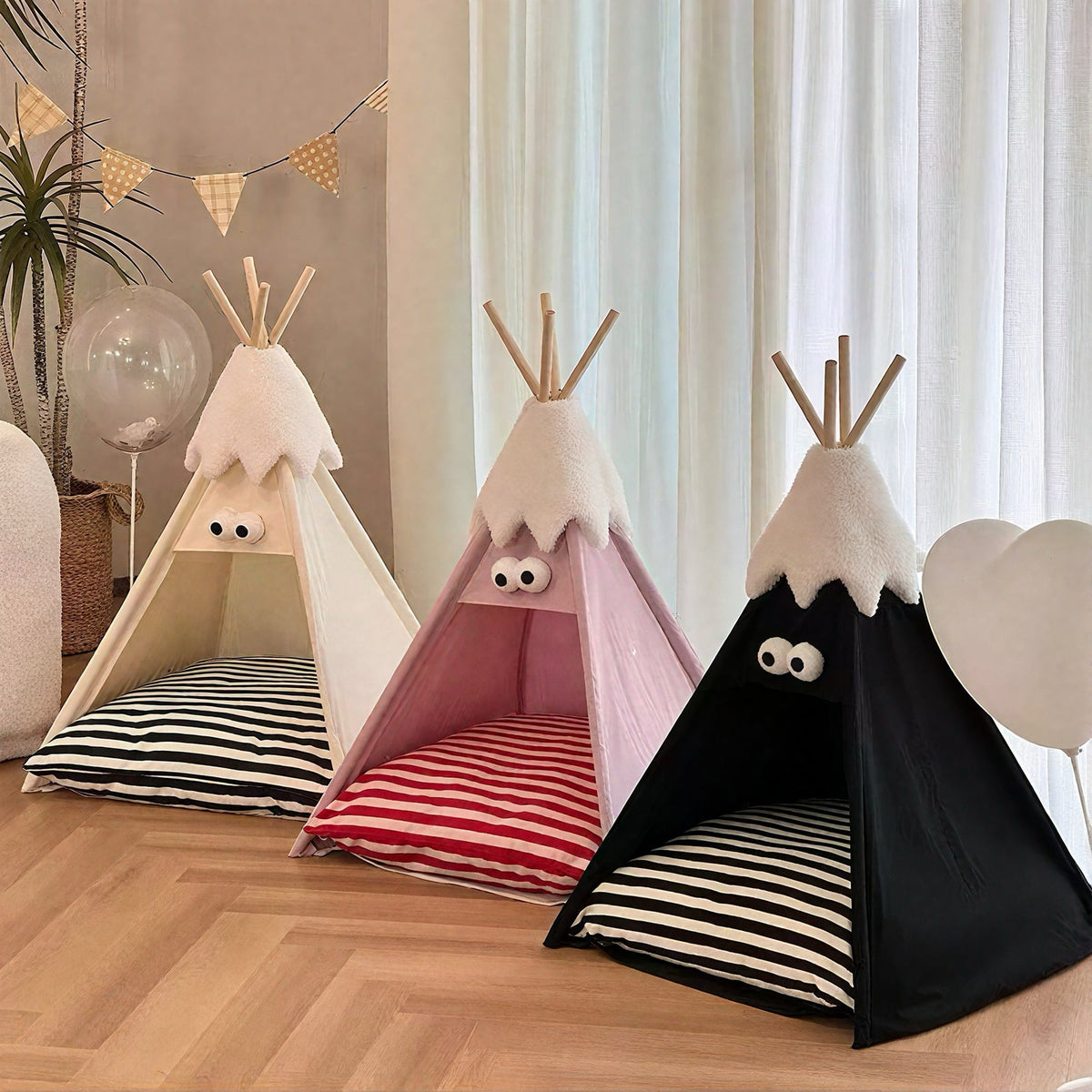 Cama Teepee Open-Style Pet Tent