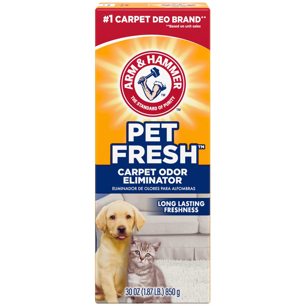 Eliminador de Olores para Alfombras con Bicarbonato Arm & Hammer