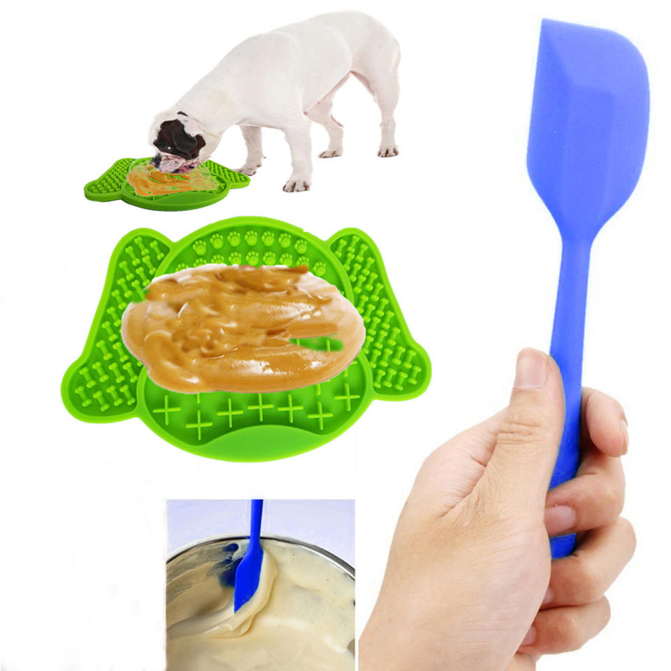 Silicone Licking Mat - Almohadilla para lamer (Incluye espátula)