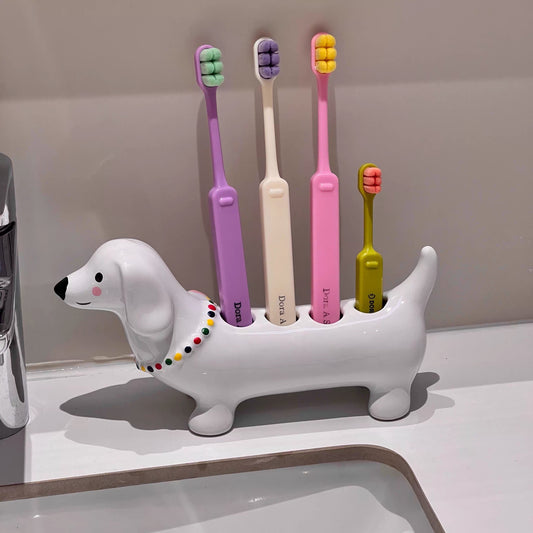 Soporte de Cerámica para Cepillos Dentales