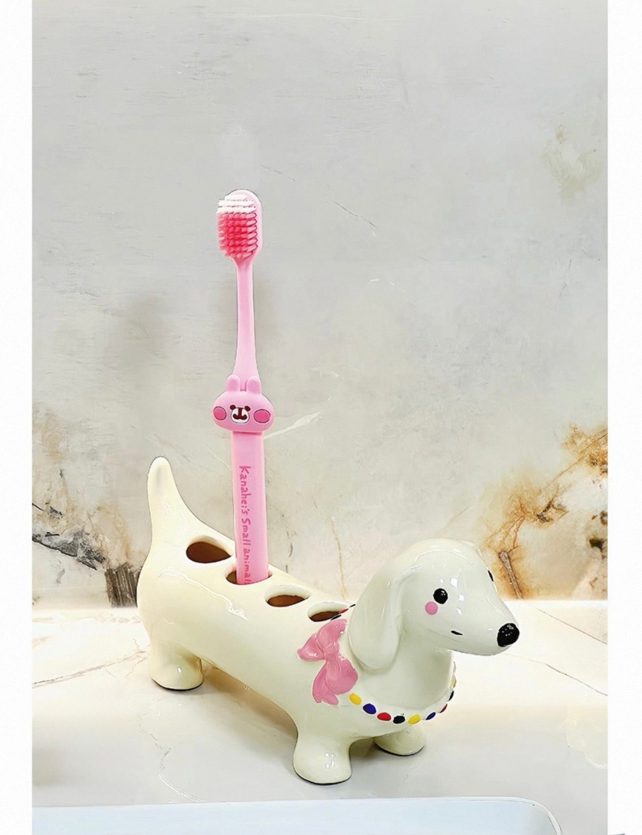 Soporte de Cerámica para Cepillos Dentales