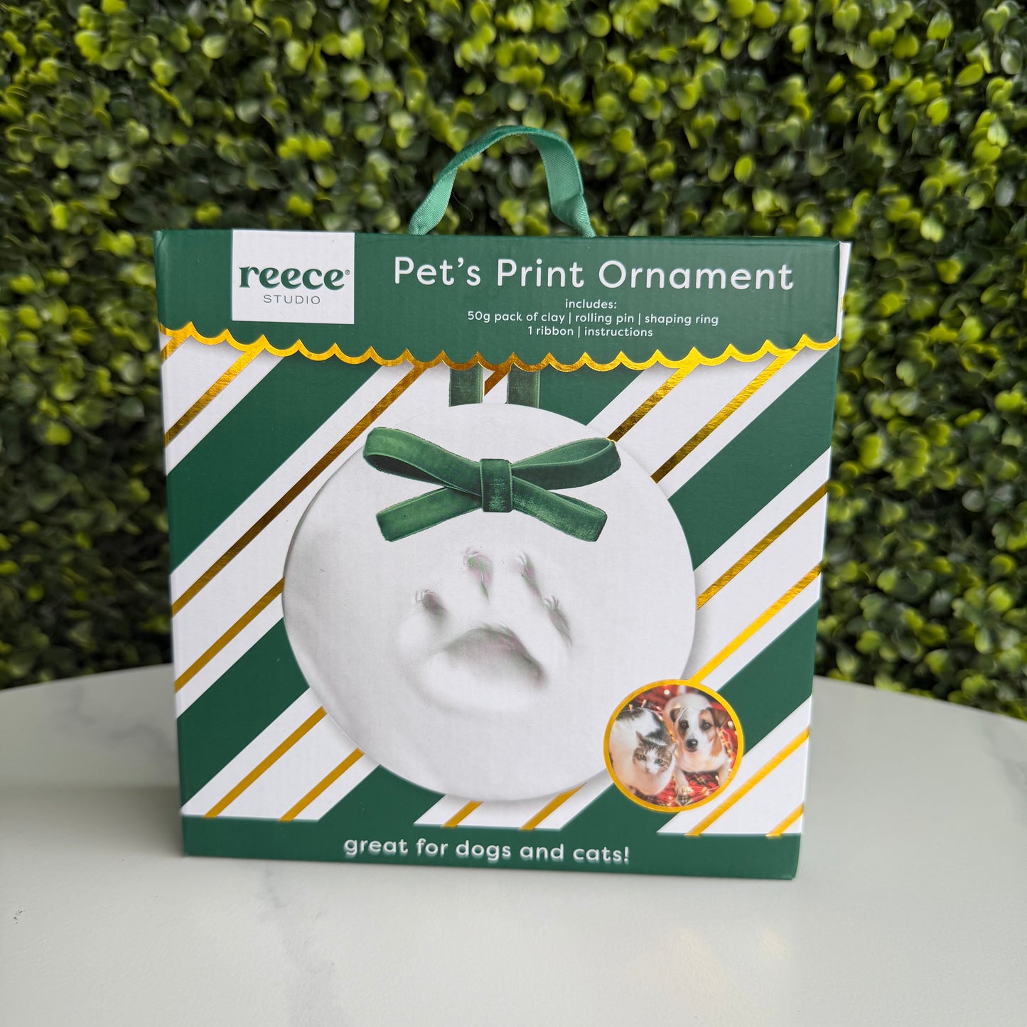 Set Paw Print Ornament- 1 Pack- Adorno Navideño de Huella