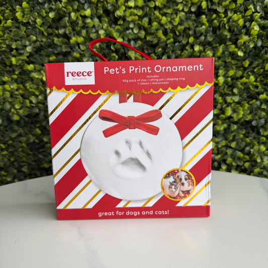 Set Paw Print Ornament- 1 Pack- Adorno Navideño de Huella