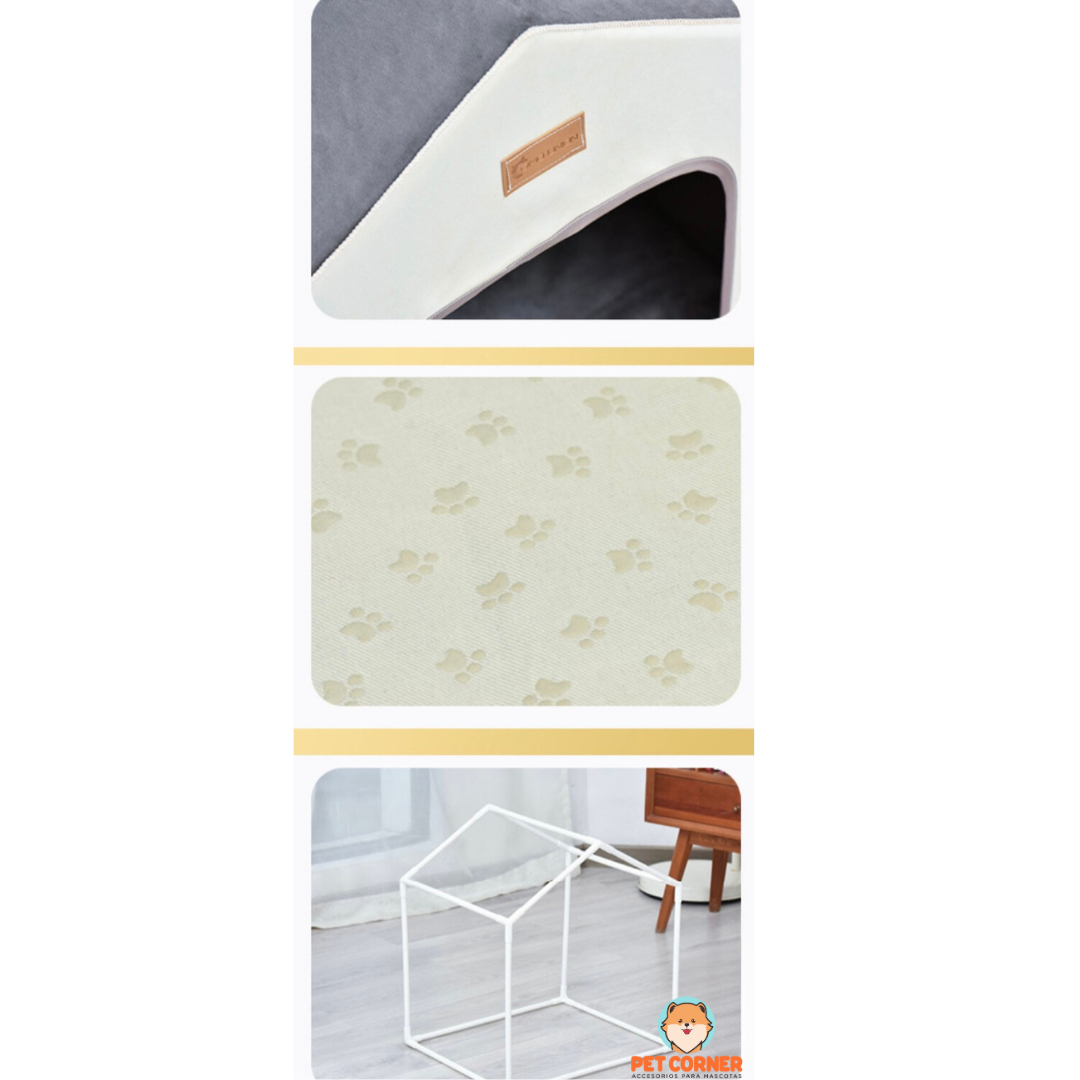 Cama Tipo Casa para Mascotas