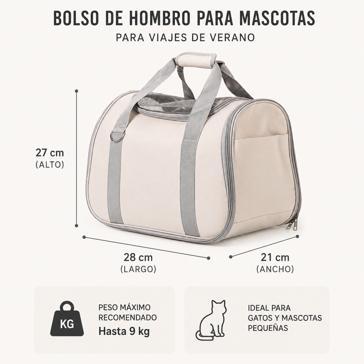Bolso Transportador para Mascotas