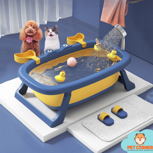 Tina para mascotas plegable